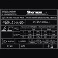 Spawarka Sherman Digitig 315 AC/DC Multipulse - Tabliczka Znamionowa