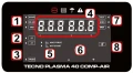 Przecinarka Plazmowa Ideal Tecno Plasma 40 Comp-AIR - Wyświetlacz