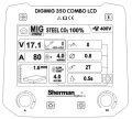 Spawarka Sharman DIGIMIG 350 COMBO LCD - Schemat Panelu Sterowania