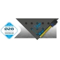 Stół Spawalniczy GPPH Eco 1000 x 600 mm Siatka Diagonalna Koła - System Fi28