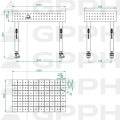 Stół Spawalniczy GPPH Eco Fi16 1000 x 600 mm 50 x 50 Koła - Wymiary