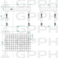 Stół Spawalniczy GPPH Eco Fi16 1200 x 800 mm 100 x 100 Koła - Wymiary