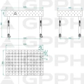 Stół Spawalniczy GPPH Eco Fi16 1200 x 800 mm Diagonalna Koła - Wymiary