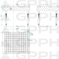 Stół Spawalniczy GPPH Eco Fi16 1200 x 1000 mm Diagonalna Stopy - Wymiary