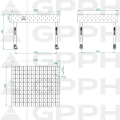 Stół Spawalniczy GPPH Eco Fi16 1200 x 1000 mm 100 x 100 Koła - Wymiary