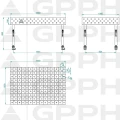 Stół Spawalniczy GPPH Eco Fi28 1500 x 1000 mm Diagonalna Koła - Wymiary