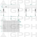 Stół Spawalniczy GPPH Eco Fi16 1500 x 1000 mm Diagonalna Stopy - Wymiary