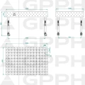 Stół Spawalniczy GPPH Eco Fi16 1500 x 1000 mm 100 x 100 Koła - Wymiary
