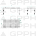 Stół Spawalniczy GPPH Eco Fi28 2000 x 1000 mm 100 x 100 Koła - Wymiary