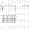 Stół Spawalniczy GPPH Eco Fi16 2000 x 1000 mm 100 x 100 Koła - Wymiary