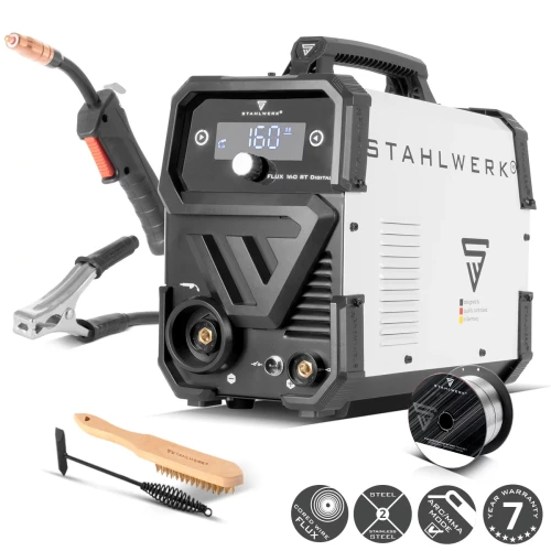 Spawarka Stahlwerk FLUX 160 ST Digital 160A Synergia - MMA, TIG Lift, FLUX