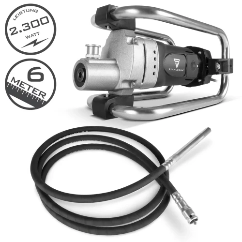 Zagęszczarka do betonu Stahlwerk BR-2300 ST - 2300 W 4000 obr/min - kabel 6m