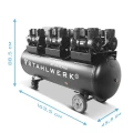 Kompresor Bezolejowy Stahlwerk ST-2410 Pro - Wymiary