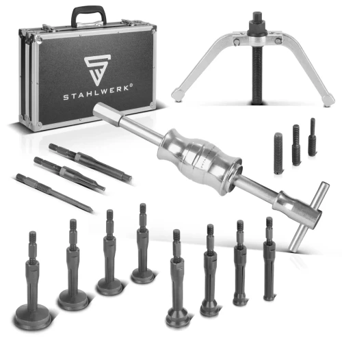 Ściągacze do łożysk suportu z młotkiem ślizgowym STAHLWERK - 16 części