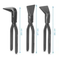 Zestaw Szczypiec Składanych Dekarskich Do Blachy Stahlwerk - Wymiary