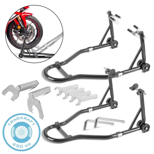 Stojak motocyklowy wahacz koła STAHLWERK - nośność 450 kg