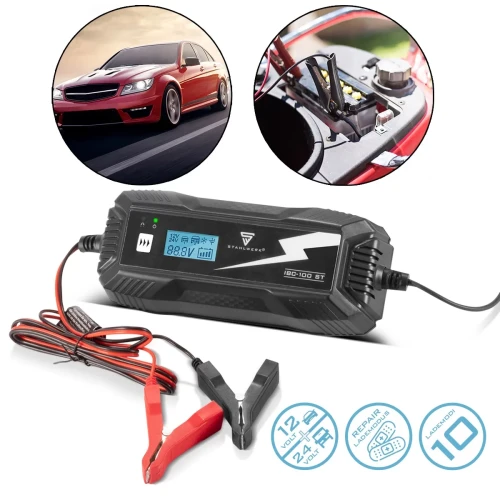 Ładowarka do akumulatorów 12V / 24V STAHLWERK IBC-100 ST 