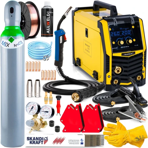 Spawarka Migomat Magnum MIG 212 Alu Cu Synergia 200 A 230V - 3w1 Zestaw #1