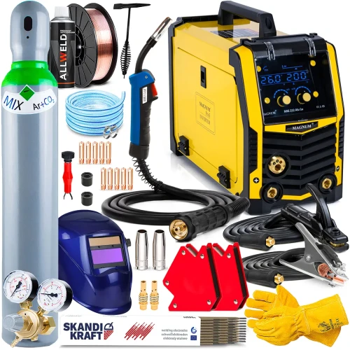 Spawarka Migomat Magnum MIG 212 Alu Cu Synergia 200 A 230V - 3w1 Zestaw #3