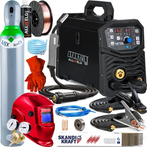 Spawarka Migomat Spartus Easy MIG 210 S Synergia Zestaw #2 AK