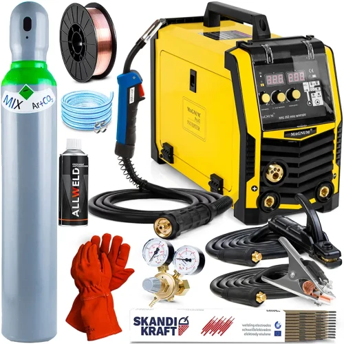 Spawarka Migomat Magnum MIG 202 Easy Synergia 200 A 230 V - 3w1 Zestaw #1 AK