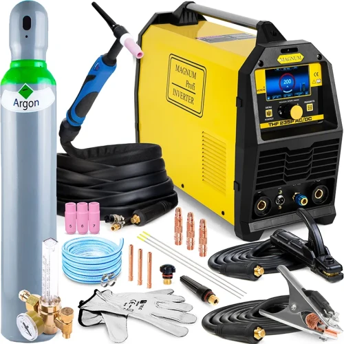 Spawarka Inwertorowa Magnum THF 235 P AC/DC LCD TIG / MMA 230V 200A Zestaw #1