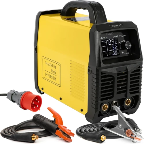 Spawarka inwertorowa MAGNUM Snake 270 LED V2 MMA / TIG LIFT 400V 250A 