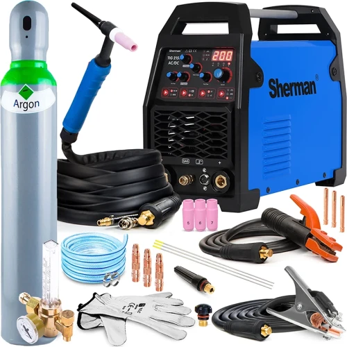Spawarka inwertorowa Sherman TIG 215 P AC/DC MMA 230 V 200 A - Zestaw #1