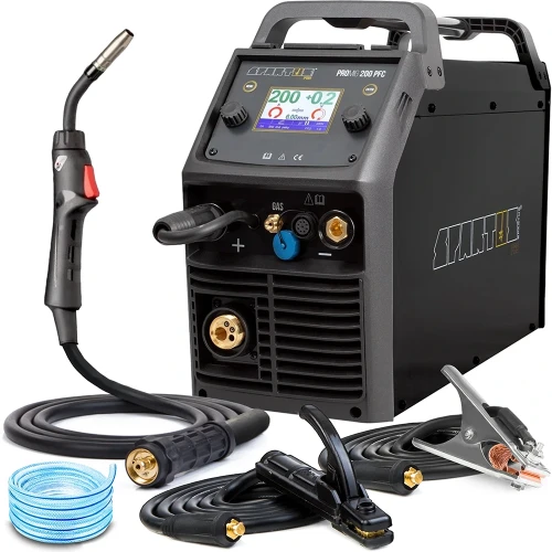 Spartus ProMIG 200 PFC z uchwytem SPM 150R - 3m Spawarka MIG MAG TIG DC MMA