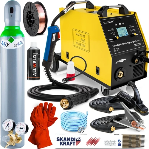 Magnum MIG 258/2 ALU SYNERGIA L 4X4 - Spawarka Inwerterowa IGBT - Zestaw #1 AK