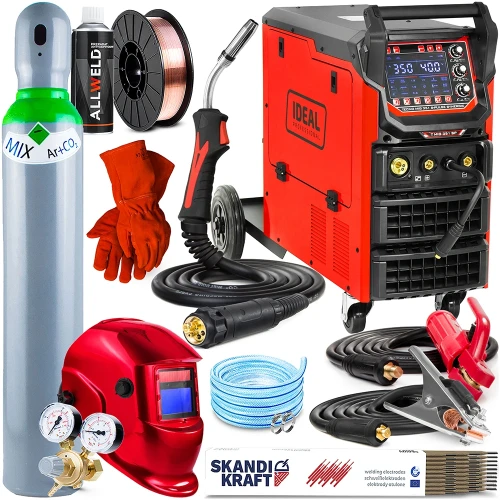 Spawarka Migomat Ideal Tecno MIG 351 S-pulse Synergic - 400V z Pulsem - Zestaw #2 AK