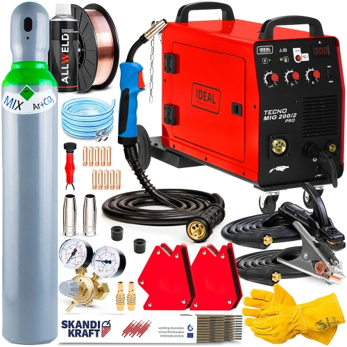 Spawarka Migomat Ideal Tecno MIG 200 / 2 MMA Pro 230V / 400V - Zestaw #1