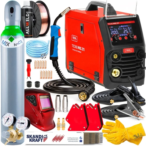 Spawarka Migomat Ideal Tecno MIG 211 S-PULSE ALU Synergic - Zestaw #2
