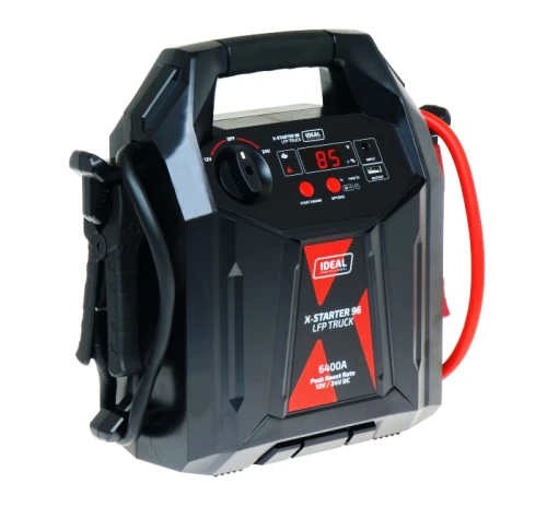 Rozruch Ideal X-STARTER 96Ah LFP TRUCK 12 / 24V MOCNY Prąd 6400A, USB