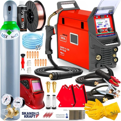 Spawarka Migomat Ideal Expert MIG 220 PFC Pulse Pro5 LCD - Zestaw #2