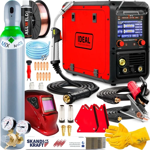 Spawarka Migomat Ideal Tecno MIG 337 Pulse Synergic LCD - Zestaw #2