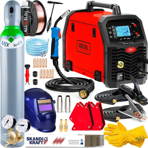 Spawarka Migomat Ideal Tecno MIG 205 LCD Synergic 4x4 v3 - Zestaw #3