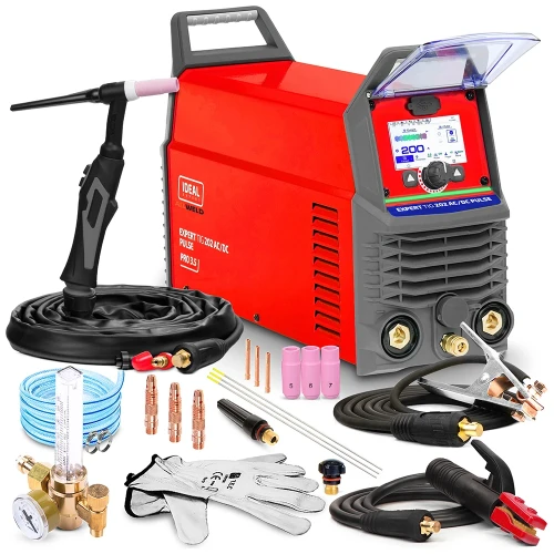 Spawarka Ideal Expert TIG 202 AC DC Pulse Pro 3.5 LCD - Zestaw #0