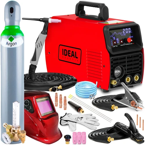 Spawarka Inwertorowa Ideal Praktik TIG 200 AC DC LED - Puls, IGBT - Zestaw #2