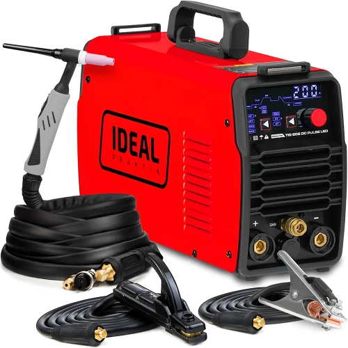 Spawarka Ideal Praktik TIG 202 DC Pulse LED - HF oraz LIFT, Cold Weld