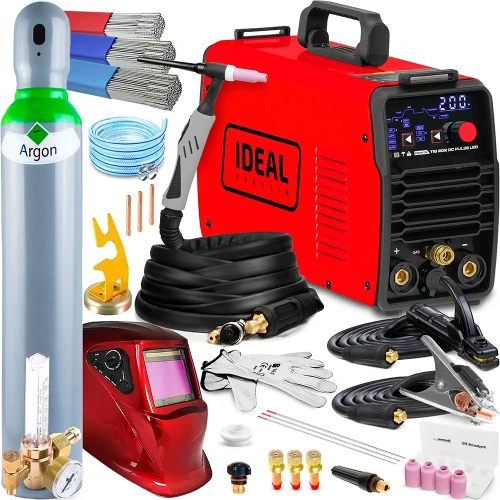 Spawarka Ideal Praktik TIG 202 DC Pulse LED - HF oraz LIFT, Cold Weld - Zestaw #3