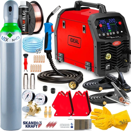 Spawarka Migomat Ideal Tecno MIG 224 Synergic LED 4x4 - Zestaw #1