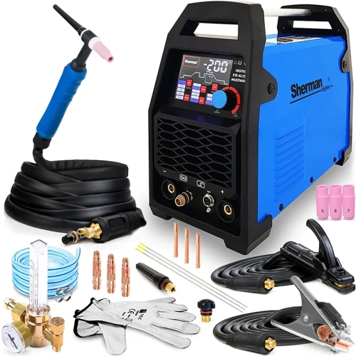 Spawarka Sherman DIGITIG 218 AC/DC Multiwave - 3 Kształty Fali,  Puls, Zdalne Sterowanie - Zestaw #0