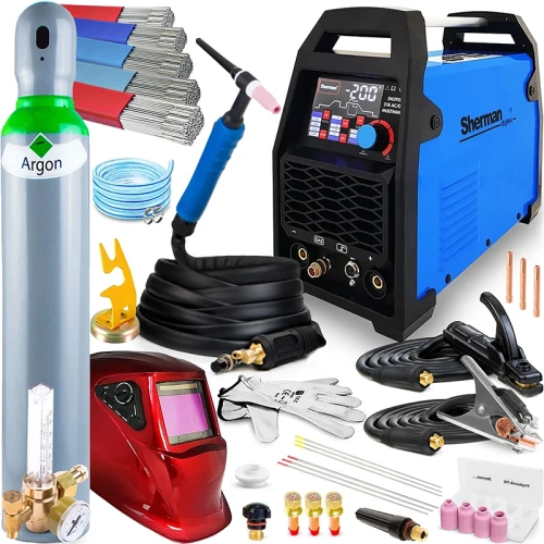 Spawarka Sherman DIGITIG 218 AC/DC Multiwave - 3 Kształty Fali,  Puls, Zdalne Sterowanie - Zestaw #3