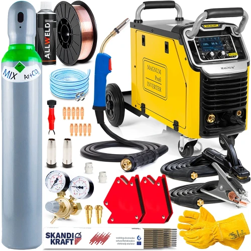 Spawarka Migomat Magnum MIG 221 DPS 4x4 - 15 KG - Zestaw #1