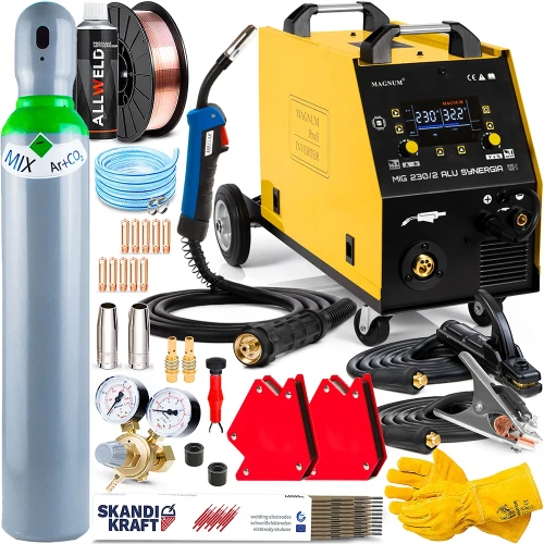 Spawarka Migomat Magnum MIG 230 / 2  Alu Synergia 230 V lub 400 V - Zestaw #1