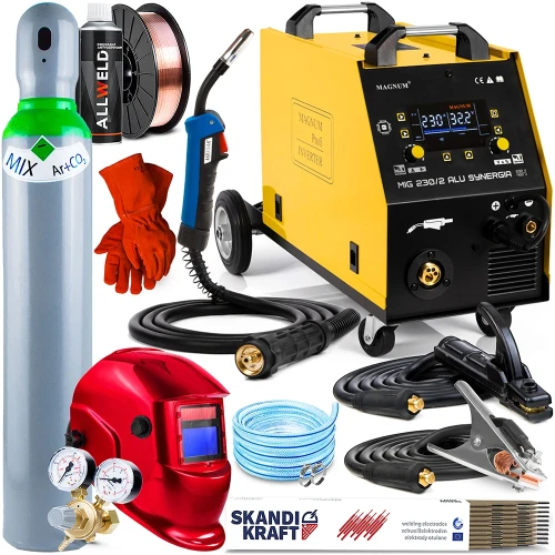 Spawarka Migomat Magnum MIG 230 / 2  Alu Synergia 230 V lub 400 V - Zestaw #2 AK