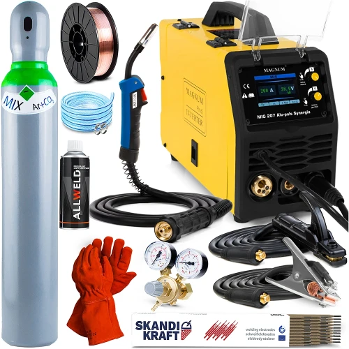 Spawarka Migomat Magnum 207 Alu Puls Synergia MIG 3w1 TIG DC - Zestaw #1 AK