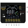 Spawarka Magnum TIG AC DC THF 223 Puls - Panel Sterowania
