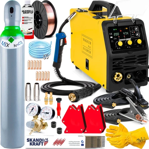 Spawarka Migomat Magnum MIG 204 MMA TIG Lift Lutospawanie - Zestaw #1